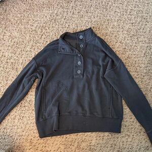 Aerie Dark Grey Crew Neck Sweater